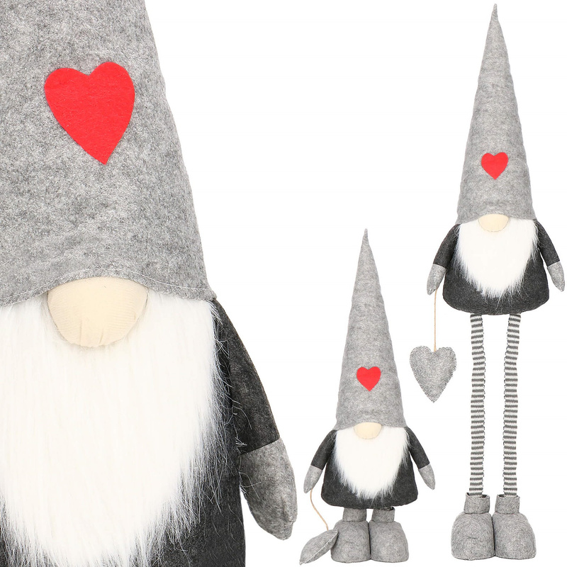 Skrzat 83-130 cm ozdoba świąteczna, krasnal świąteczny, gnom na teleskopowych nóżkach