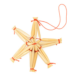 Ozdoby choinkowe, bombki słomiane 27 szt. naturalne dekoracje świąteczne, brązowe