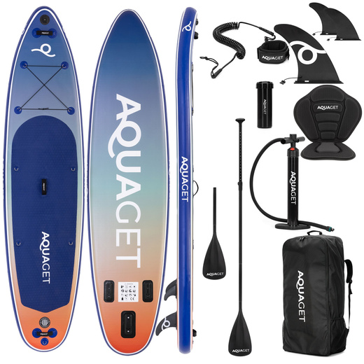 Deska pompowana do pływania SUP 350 cm z siedziskiem paddleboard z wyposażeniem