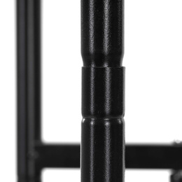 Kwietnik metalowy 6 półek stojak na rośliny 106 cm pionowy, czarny