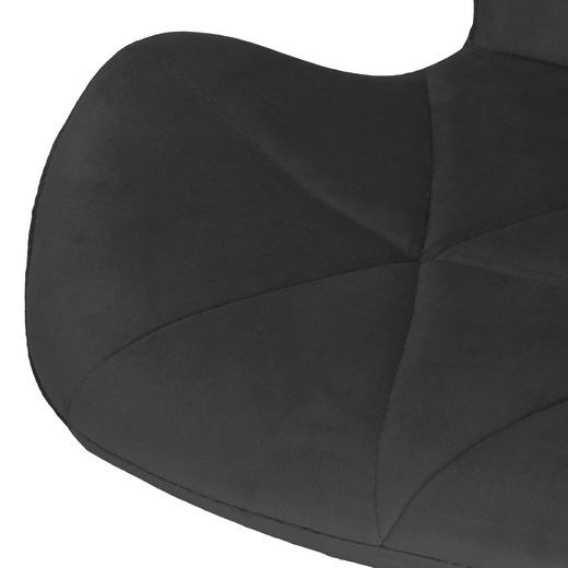 Fotel biurowy obrotowy krzesło na kółkach, do nauki, pracy przed komputerem ciemnoszary