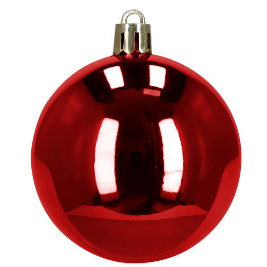 Bombki choinkowe 100 szt. zestaw dekoracji świątecznych nietłukące, czerwone