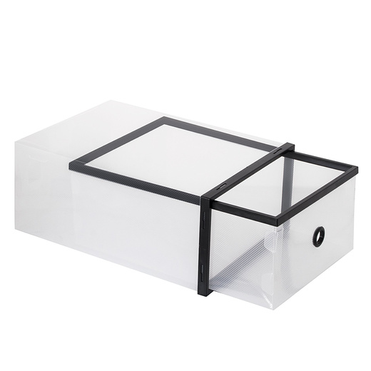 Pudełko na buty z szufladą 35x23x12 cm biały organizer zestaw 10 szt.