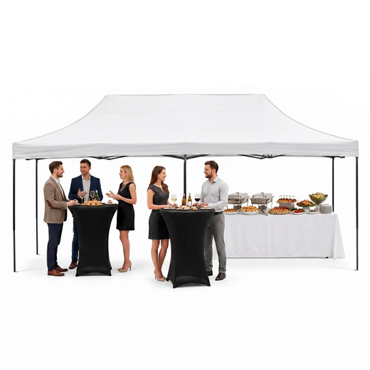 Namiot handlowy 3x6 m ogrodowy, pawilon na imprezy, catering biały