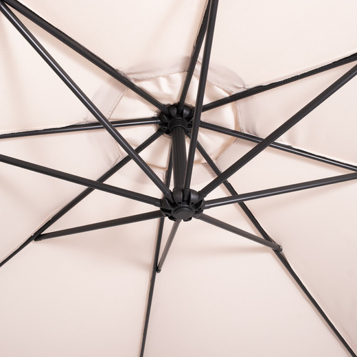 Parasol ogrodowy na wysięgniku 350 cm składany z pokrowcem, na balkon, taras ecru