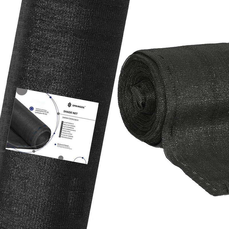Siatka cieniująca 90% osłonowa 1,5x50m czarna