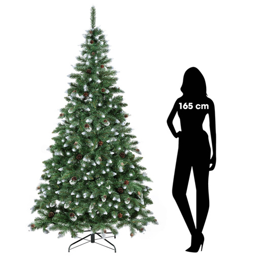 Choinka sztuczna premium 220 cm sosna diamentowa drzewko bożonarodzeniowe