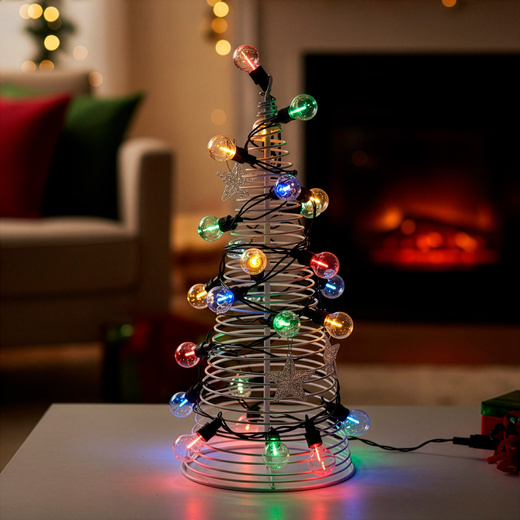 Lampki choinkowe żarówki 20 Led oświetlenie zewnętrzne girlanda 13 m multikolor