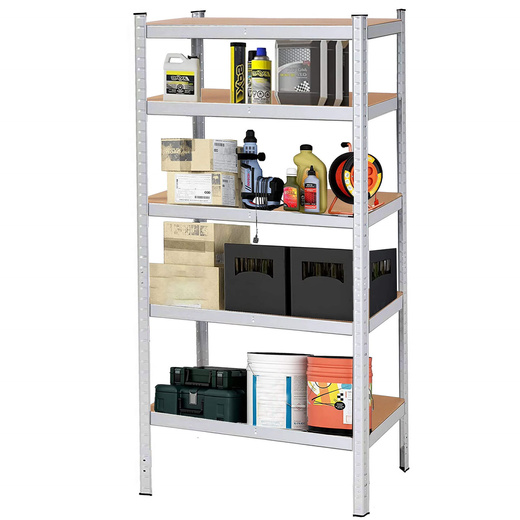 Regały metalowe 2 szt. z 5 półkami 180x90x40cm 875kg do garażu, piwnicy