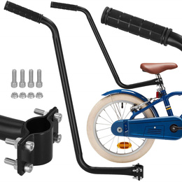 Rączka do prowadzenia roweru 60 cm uchwyt do nauki jazdy stalowy