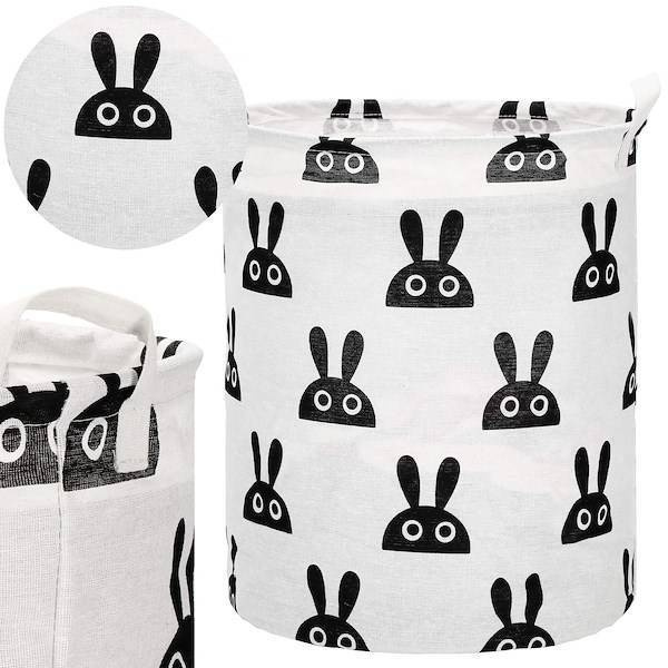 Kosz do przechowywania zabawek i ubrań pojemnik z uszami królik