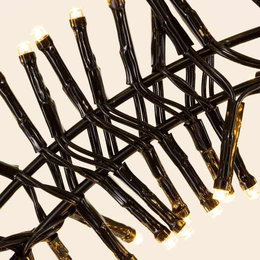 Wieniec świetlny 40 cm stroik świateczny na drzwi 300 LED ciepły biały