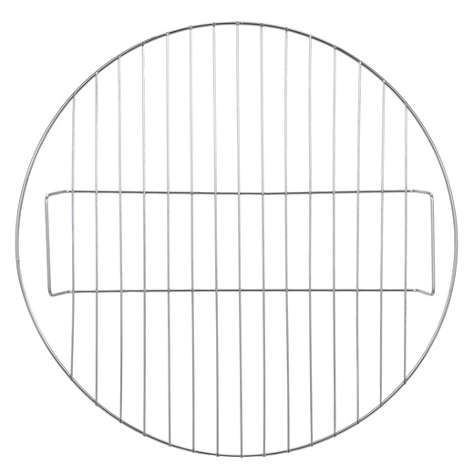 Grill węglowy, zamykany pokrywą okrągły, ruszt 41 cm przenośny, czarno-czerwony