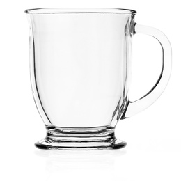 Szklanki do kawy latte mrożonej herbaty deserów 400 ml z uchem komplet 6 szt.