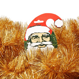 Łańcuch na choinkę 6m złoty girlanda choinkowa, średnica 10cm