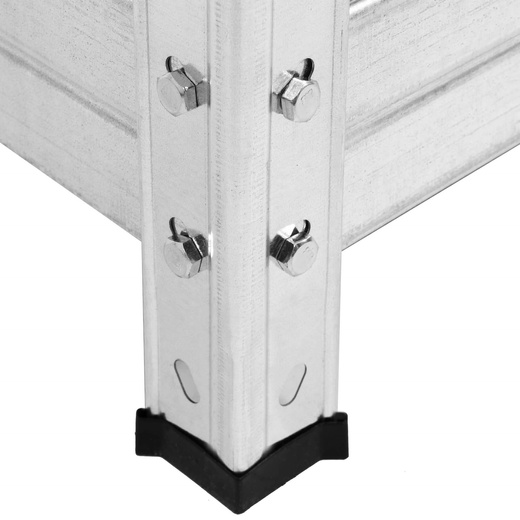 Regał metalowy z 5 półkami 205x120x45 cm 1000kg do garażu, piwnicy