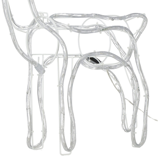 Renifer świąteczny 144 LED świetlna dekoracja ozdoba do ogrodu biały ciepły