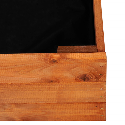 Skrzynia na warzywa drewniana 140x84x26,5 cm wysoki warzywniak zielnik impregnowany