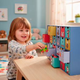 Kalendarz adwentowy z szufladkami 24szt. dekoracja świąteczna