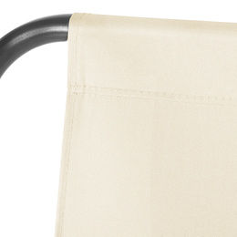 Materiał na siedzisko huśtawki ogrodowej 130 x 100 cm tkanina wodoodporna ecru