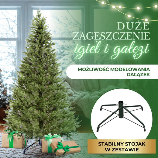 Choinka sztuczna 180 cm premium świerk PE