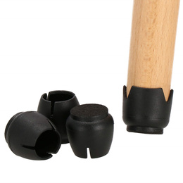 Nakładki na nogi krzesła silikonowe 16 szt. czarne ochraniacze na meble 12-16 mm