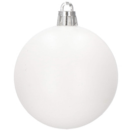 Bombki choinkowe 72 szt. biały zestaw choinkowy