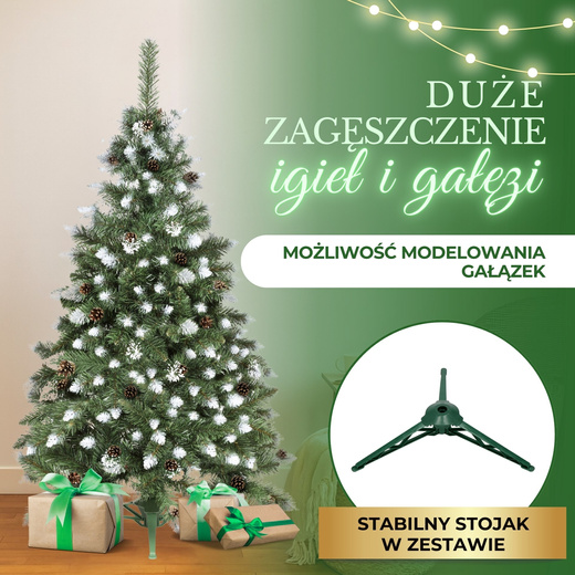 Choinka sztuczna premium 150 cm sosna diamentowa drzewko bożonarodzeniowe