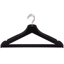 Wieszaki na ubrania drewniane zestaw 3 szt. czarne