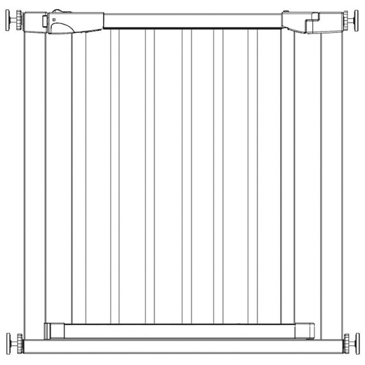 Bramka zabezpieczająca schody 75-82 cm bramka rozporowa brązowo-czarna