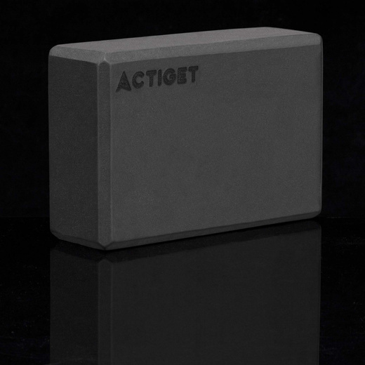 Kostka do jogi piankowa EVA 23x15x7,5 cm klocek blok do ćwiczeń pilates stretching czarny