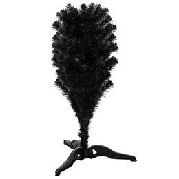 Choinka sztuczna, jodła 150 cm nowoczesne drzewko świąteczne czarne