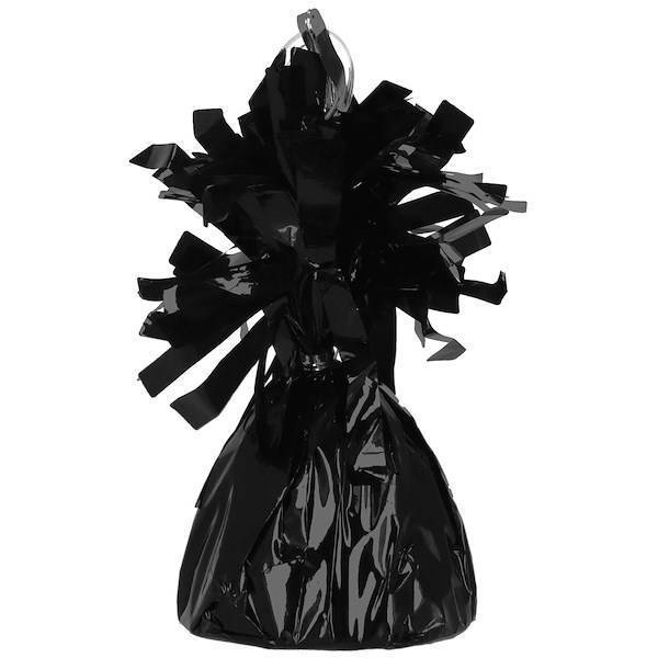 Obciążenie do balonów 130 g foliowe ciężarek czarny