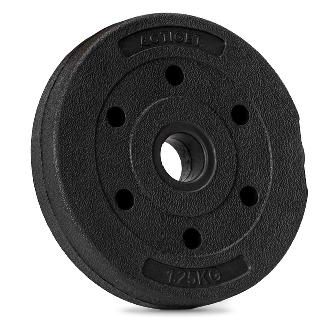 Obciążenie bitumiczne 1,25 kg talerz kompozytowy 29 mm krążek do sztangi hantli
