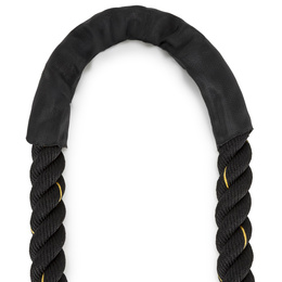 Lina treningowa do crossfit 9 m Battle Rope Power do ćwiczeń siłowych czarna