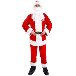 Strój św. Mikołaja zestaw 10 elementowy przebranie świąteczne