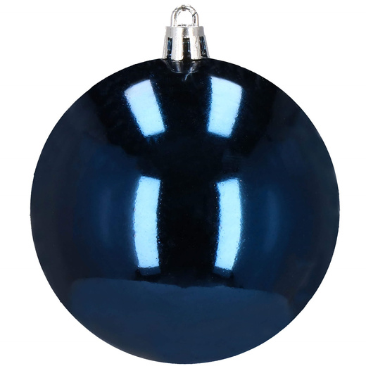 Bombki choinkowe 30 szt. ozdoby świąteczne zestaw 8cm granatowy
