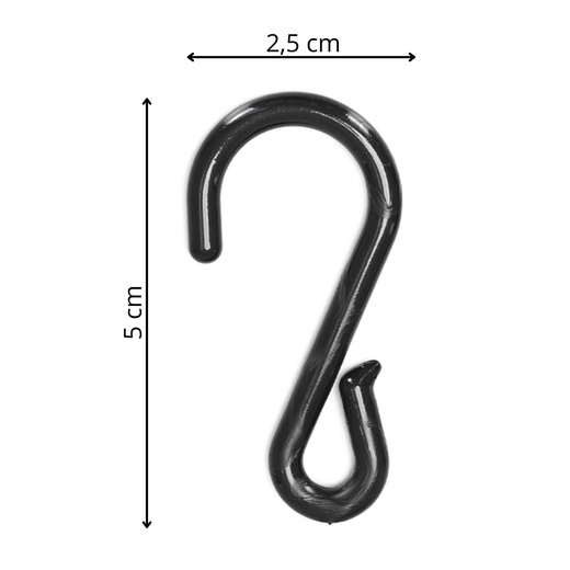 Haczyki do bombek, dekoracji zewnętrzych, świątecznych, zaczepy 60 szt. zawieszki, czarne