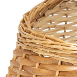Osłona na stojak pod choinkę, wiklinowa 58 cm jasnobrązowy