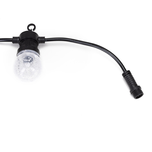 Lampki choinkowe żarówki 15 Led oświetlenie zewnętrzne solarne 10,5 m multikolor