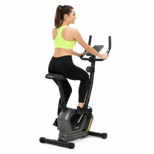 Rower stacjonarny, magnetyczny 8 poziomów oporu, rowerek treningowy z czujnikiem tętna