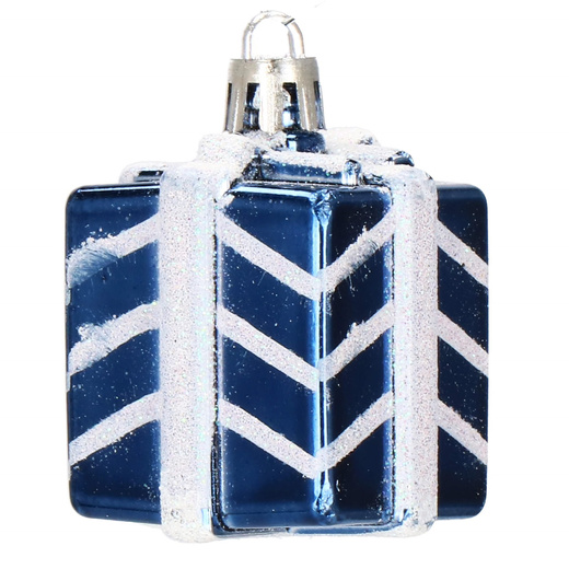 Bombki choinkowe 77 szt. granatowy zestaw choinkowy