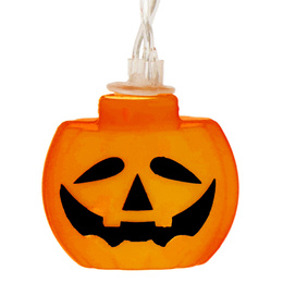 Lampki na Halloween dynie girlanda łańcuch świetlny na baterie 10 LED