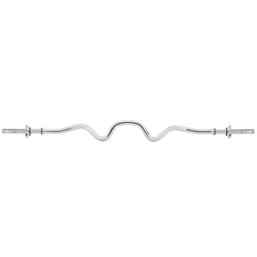 Gryf mocno łamany 120 cm sztanga ze stali chromowanej 2 zaciski 25 mm