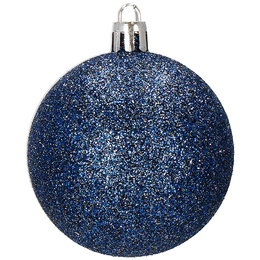 Bombki choinkowe 77 szt. granatowy zestaw choinkowy