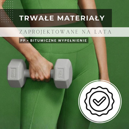 Ciężarki 2x4 kg hexagonalne do ćwiczeń fitness hantle zestaw 2 szt. szare