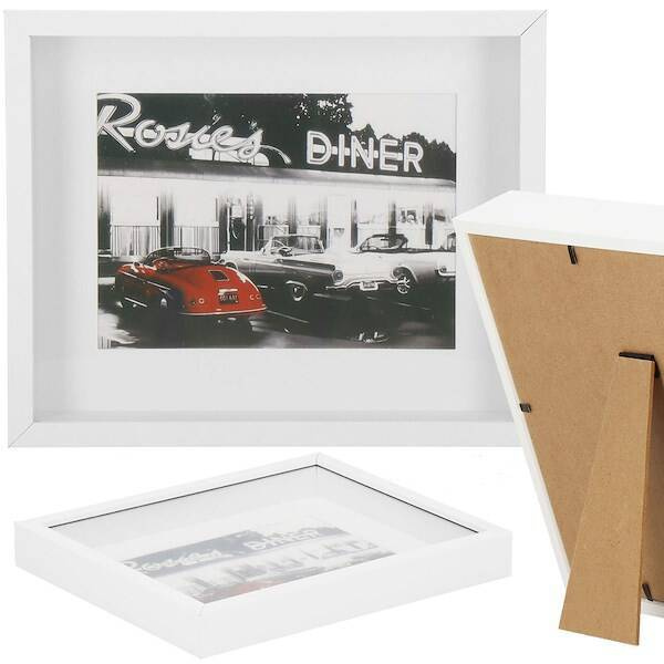 Ramka na zdjęcia 13 x 18 cm z podpórką biała