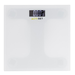 Waga łazienkowa, elektroniczna 150 kg szkło hartowane, biała