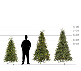 Choinka sztuczna 180 cm świerk naturalny z metalowym stojakiem