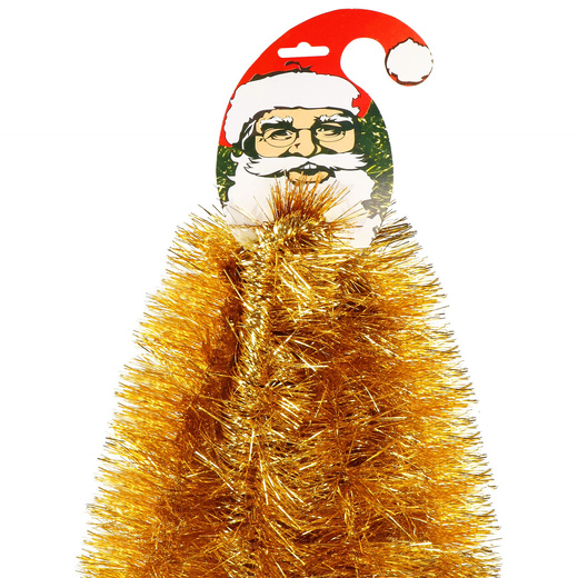 Łańcuch na choinkę 6m złoty girlanda choinkowa, średnica 10cm